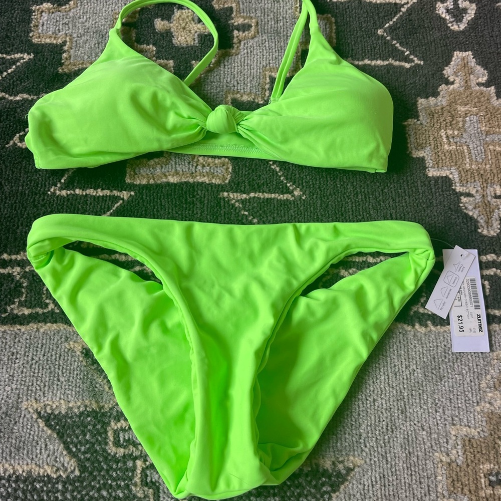Damsel neon green swimsuit